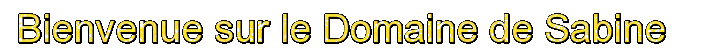 Le domaine virtuel de Sabine Forum Index